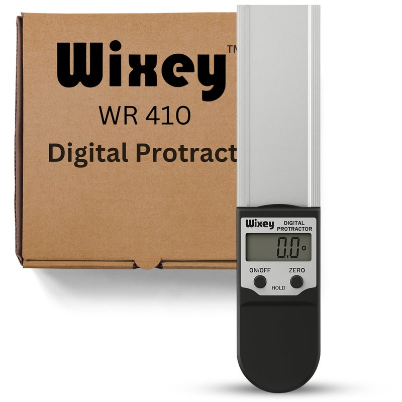 Wixey ويكسي 8 بوصة بروتراكتور رقمي - أداة قياس زوايا متينة بحواف مغناطيسية لآلات الطاولة - جهاز قياس زوايا رقمي دقيق وموثوق لأعمال النجارة والبناء - Image 1